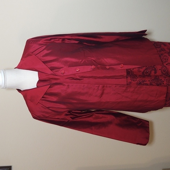 Slikland 100% Silk Women's three piece Pantsuit with beading on pants - Picture 1 of 15